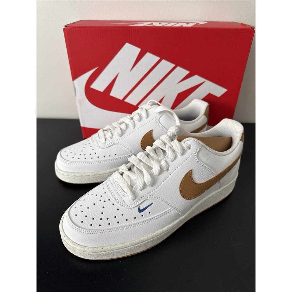 Nike Court Vision Low White Brown FV9952-102 Women's Sizes 10.5 - Picture 6 of 8